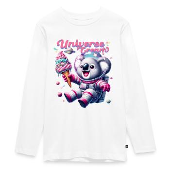 Plaisir de la glace cosmique - T-shirt manches longues Premium Ado - blanc - Devant - AI Model Kid Female (0cm)