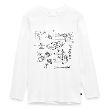 Caravelle exploded view black - Teenager Premium Organic Long Sleeve Shirt - white - Front - AI Model Kid Female (0cm)