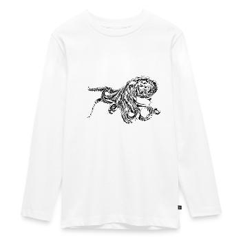 Oktopus - Teenager Premium Bio Langarmshirt - Weiß - Vorne - AI Model Kid Female (0cm)