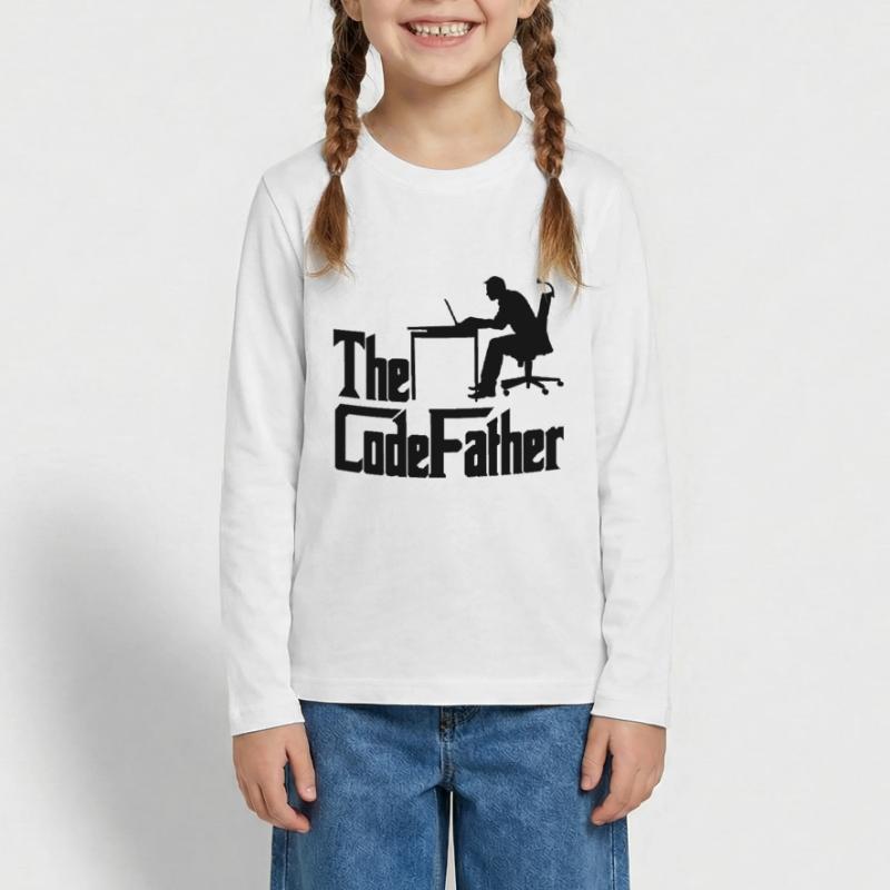 The Codefather Programmer Coder Developer Software Teenager Premium Bio Langarmshirt
