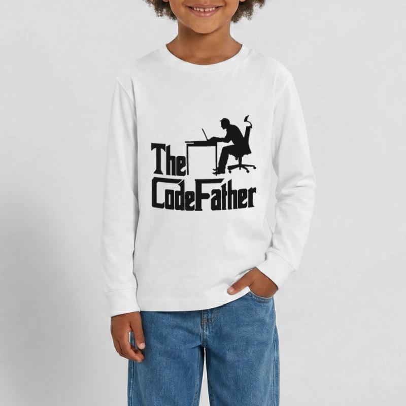The Codefather Programmer Coder Developer Software Teenager Premium Bio Langarmshirt