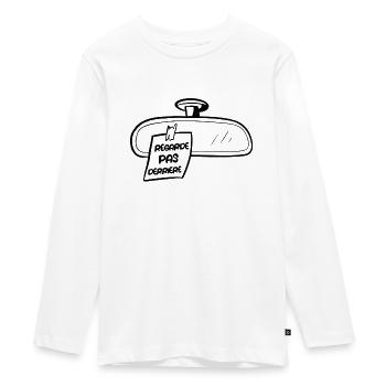 Ne regarde pas derrière - T-shirt manches longues Premium Ado - blanc - Devant - AI Model Kid Female (0cm)