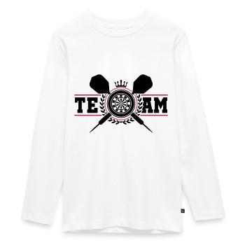 darts fléchettes fléchettes de fléchettes équipe - T-shirt manches longues Premium Ado - blanc - Devant - AI Model Kid Female (0cm)