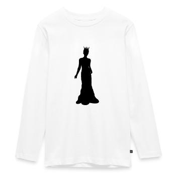 jeune mariée - T-shirt manches longues Premium Ado - blanc - Devant - AI Model Kid Female (0cm)
