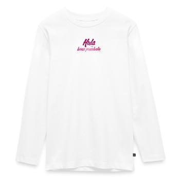 Hula est mon hana punahele - T-shirt manches longues Premium Ado - blanc - Devant - AI Model Kid Female (0cm)