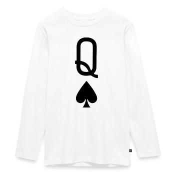 save lady - Teenager Premium Organic Long Sleeve Shirt - white - Front - AI Model Kid Female (0cm)