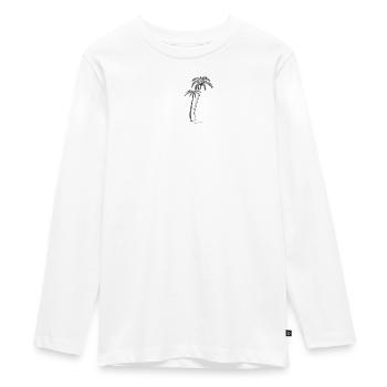 Palmiers à noix de coco - T-shirt manches longues Premium Ado - blanc - Devant - AI Model Kid Female (0cm)