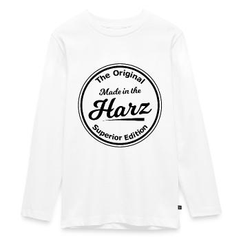 Né dans les montagnes du Harz - T-shirt manches longues Premium Ado - blanc - Devant - AI Model Kid Female (0cm)