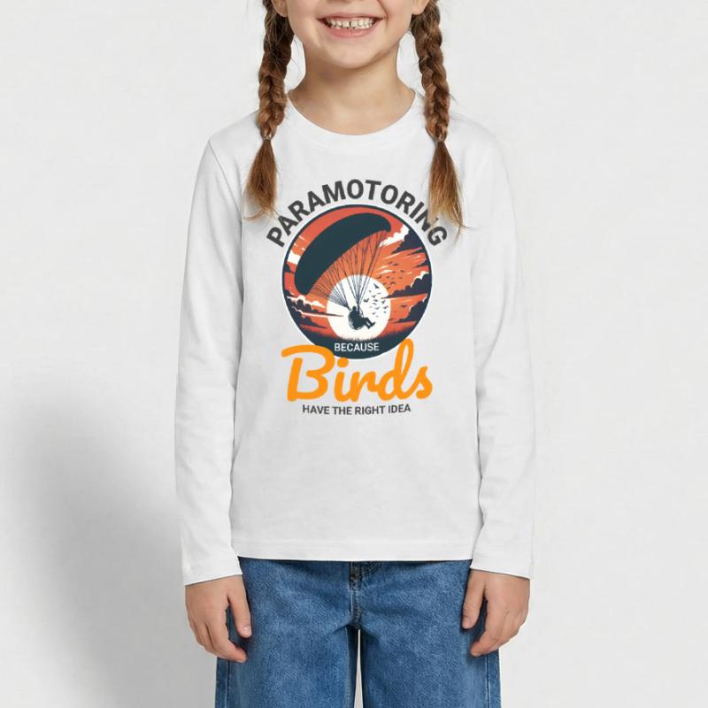 Paramotor Pilot Paramotoring Powered Paraglider Teenager Premium Organic Long Sleeve Shirt