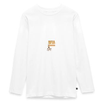 Geschenk für rita - Teenager Premium Bio Langarmshirt - Weiß - Vorne - AI Model Kid Female (0cm)