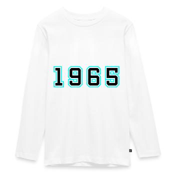 1965 Année Anniversaire - T-shirt manches longues Premium Ado - blanc - Devant - AI Model Kid Female (0cm)