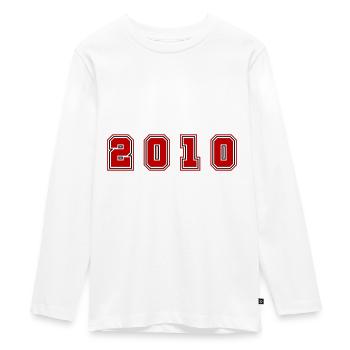 Numéro de l’année 2010 - T-shirt manches longues Premium Ado - blanc - Devant - AI Model Kid Female (0cm)