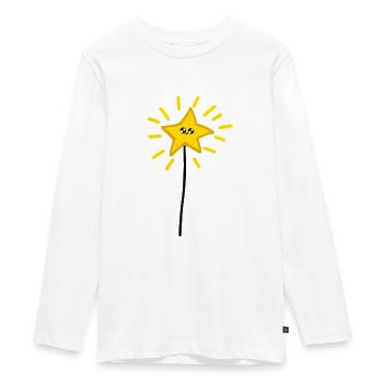 wand - Teenager Premium Organic Long Sleeve Shirt - white - Front - AI Model Kid Female (0cm)