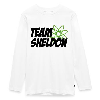 The Big Bang TheoryTeam Sheldon - Teenager Premium Organic Long Sleeve Shirt - white - Front - AI Model Kid Female (0cm)