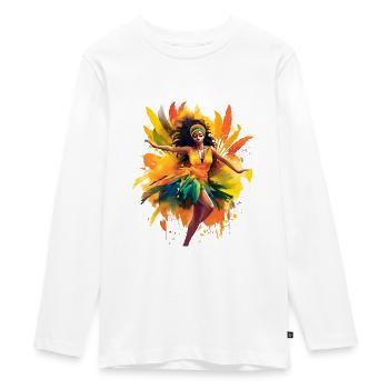 Le carnaval de Rio de Janeiro est largement connu - T-shirt manches longues Premium Ado - blanc - Devant - AI Model Kid Female (0cm)