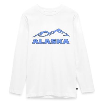 ALASKA - Teenager Premium Bio Langarmshirt - Weiß - Vorne - AI Model Kid Female (0cm)