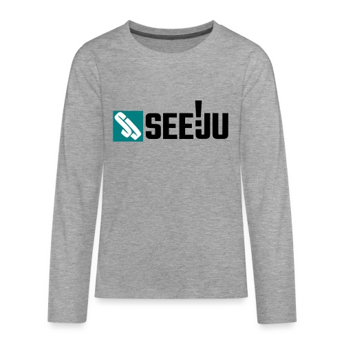 SeeJu 2 logo quer 3farb - Teenager Premium Langarmshirt