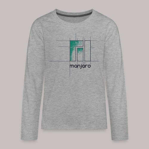 Manjaro Logo Draft - Teenagers' Premium Longsleeve Shirt