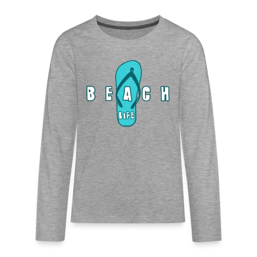 Beach Life varvastossu - Kesä tuotteet jokaiselle - Teinien premium pitkähihainen t-paita