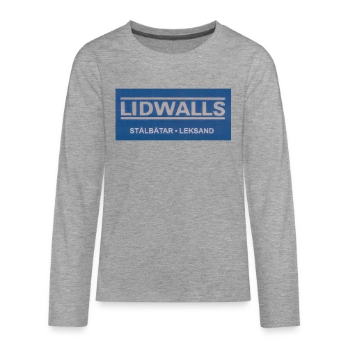 Lidwalls Stålbåtar - Långärmad premium T-shirt tonåring