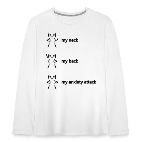 neck back anxiety attack - Teenagers' Premium Longsleeve Shirt