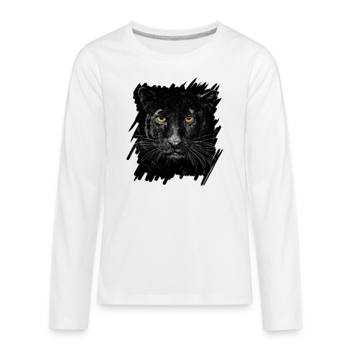 Schwarzer Panther - Teenager Premium Langarmshirt