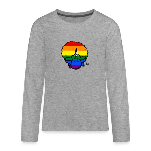 Rainbow Ewenicorn - det är ett enhörningsfår! - Långärmad premium T-shirt tonåring