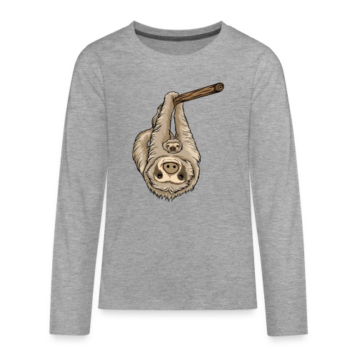 Kunterli loves sloths - #KUN-SLO-07 - cute - Teenagers' Premium Longsleeve Shirt