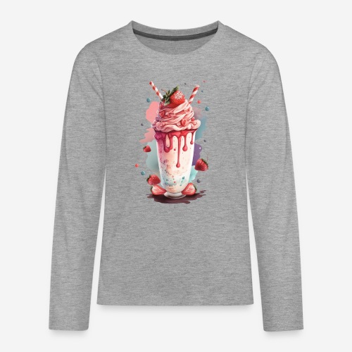 Strawberry Ice 1 - Teenager Premium Langarmshirt