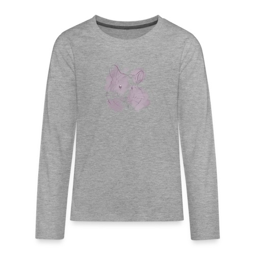 Violet splash chinchilla 2 - Teinien premium pitkähihainen t-paita