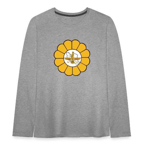 Faravahar Iran Lotus - Teenager premium T-shirt med lange ærmer