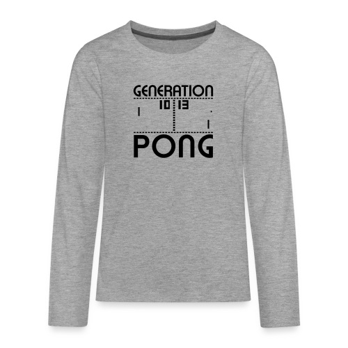 Generation PONG - Teenager Premium Langarmshirt