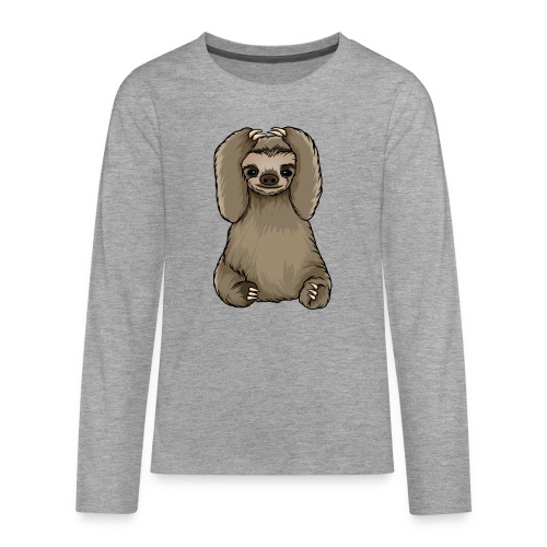 Kunterli loves sloths - #KUN-SLO-22 - cute - Teenagers' Premium Longsleeve Shirt