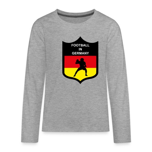 Football In Germany - Logo Geschenk - Teenager Premium Langarmshirt