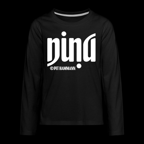 Ambigramm Nina 01 Pit Hammann - Teenager Premium Langarmshirt