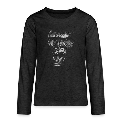 Junger Gorilla Silverback Gesicht Affengesicht - Teenager Premium Langarmshirt