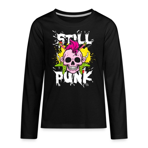 Immer noch Punk | Anti-Establishment-Schädel - Teenager Premium Langarmshirt