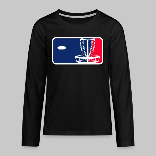Major League Frisbeegolf - Teinien premium pitkähihainen t-paita