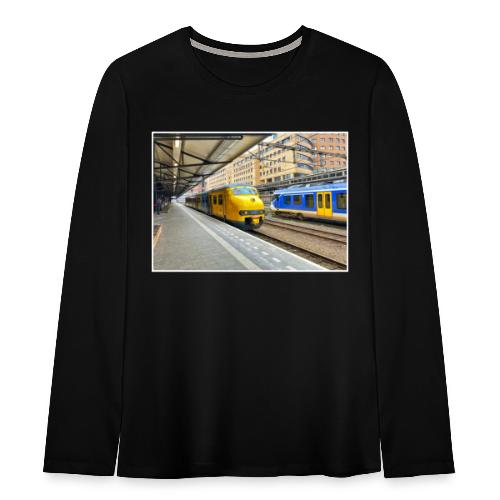 Museumtrein (Mat'64) op Station Amersfoort Centraa - Teenager Premium shirt met lange mouwen