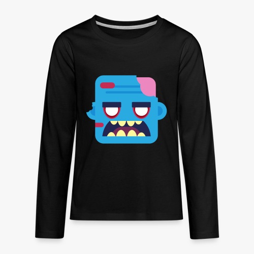 Mini Monsters - Zombob - Teenager premium T-shirt med lange ærmer