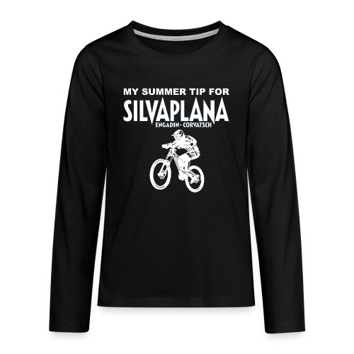 Mein Sommertip für Silvaplana Engadin Mountainbike - Teenager Premium Langarmshirt