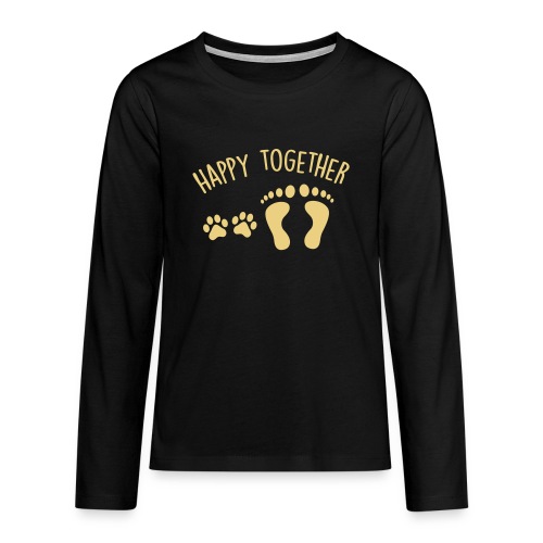 happy together dog - Teenager Premium Langarmshirt