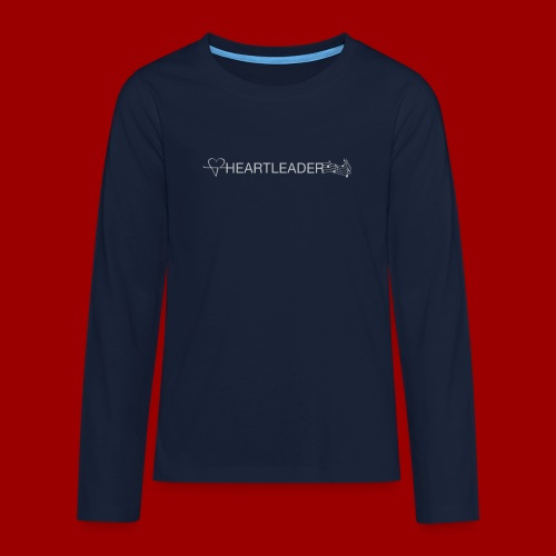 Heartleader Charity (weiss/grau) - Teenager Premium Langarmshirt
