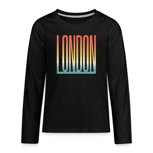 London Souvenir England Simple Name London - Teenager Premium Langarmshirt