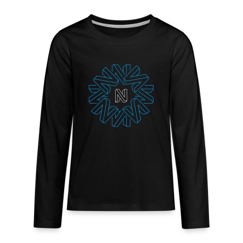 Neos Icon Pattern without URL, 2-color - Teenagers' Premium Longsleeve Shirt