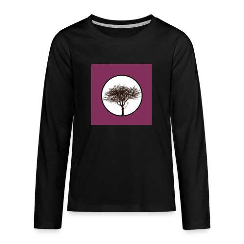 Baum in Kreis - Teenager Premium Langarmshirt