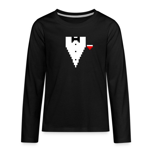 Tuxedo Pixel - Teenager Premium Langarmshirt