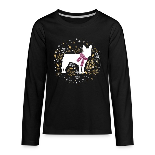 French Bulldog Winter - Teenager Premium Langarmshirt