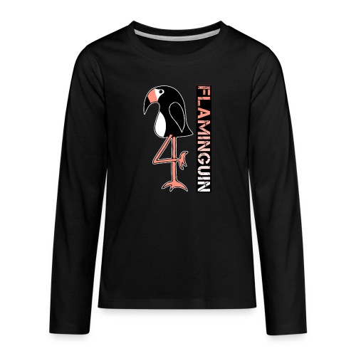 Pinguin Flamingo Flaminguin - Teenager Premium Langarmshirt