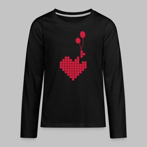 heart and balloons - Teenagers' Premium Longsleeve Shirt